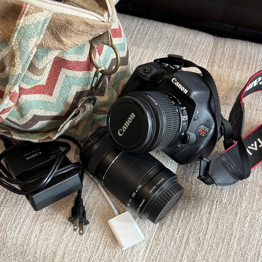 Canon Rebel T3i Black DSLR Camera with Lens